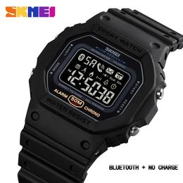 Skmei Led podómetro calorías Mens Tracker Chrono impermeable hombres relojes de pulsera Reloj deportivo de moda relojes Masculinos Reloj Hombre 1743 Q0524