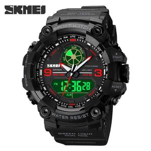 SKMEI hommes montres de Sport numériques étanche antichoc mâle horloge montres hommes électronique militaire montre-bracelet relojes hombre G1022