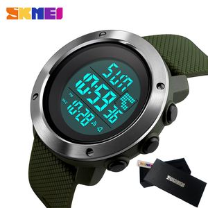 Reloj deportivo militar SKMEI para hombre, reloj de pulsera Digital LED electrónico de lujo para hombre y mujer, reloj Masculino X0524