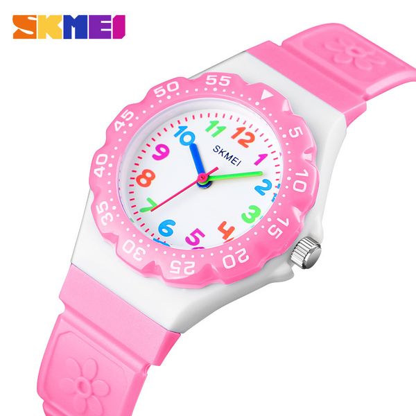 SKMEI NOUVEAU Enfants Montres Sports de plein air Bracelet Garçons Filles Étanche PU Bracelet Quartz Enfants Montres 1483 reloj LJ200911