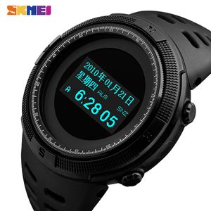 Skmei Outdoor Compass Watch Men Sport Relojes de pulsera digitales Mens Chrono 2 Time Relojes masculinos Fecha Semana Hora Relogio Masculino 1360 Q0524