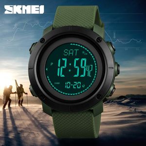 SKMEI extérieur boussole montres hommes numérique Sport montres pour hommes thermomètre pression météo Tracker montre reloj 1418 1427-2022