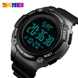 Skmei montre de sport en plein air hommes 5bar étanche rétro-éclairage montres haut de gamme marque de luxe montre numérique Relogio Masculino 1346 Q0524