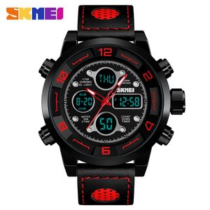 SKMEI Outdoor Sports Digitale Horloge Heren 3bar Waterdichte Chronograph Stopwatch Dual Display Horloges Relogio Masculino 1371