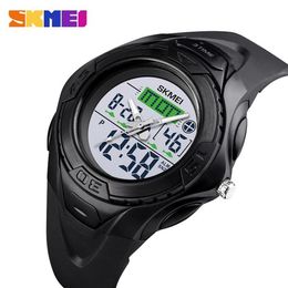SKMEI Outdoor Sport Horloge Mannen Digitale Waterdichte Horloges Wekker Lichtgevende Dual Display Horloges relogio masculino 1539313K