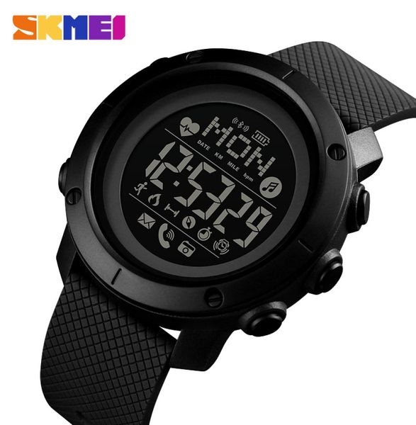 Skmei Smart Watch Fashion Sport Men Watch Life Imperproofing Bluetooth Chargement magnétique Electronic Compass Reloj Inteligent 15126760560