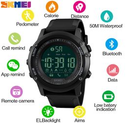 Skmei smartwatch hombre masque bluetooth camara contrôle wristwatch hommes smart numérique sport montres masculines horloge reloj hombre 13214152113