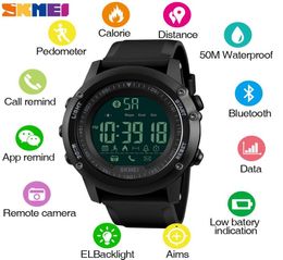 Skmei smartwatch HOMBRE MENS BLUETOOTH CAMARA CONTROLE PROSSWATCH MANNEN SMART Digital Sport Male horloges Clock Reloj Hombre 13217394861