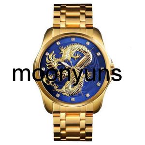 skmei watch china wholale skmei 9193 Stainls Steel back quartz watch golden dragon watchcy9oa9do haute qualité