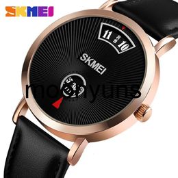 Skmei Watch Skmei Simple Men Quartz Kijk mode polshorloges bedrijfsstijl 3Bar waterdichte roestvrijstalen lederen relogio masculino 1489232n hoge kwaliteit van hoge kwaliteit