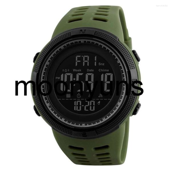 Skmei Watch Wrist-Wrists Skmei Luxury Sports Military Watchs Men Salleproof Countdown Alarm Digital Watch Digne LED Electronic Corloge de poignet de haute qualité