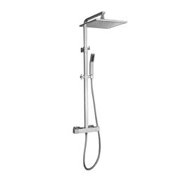 Skowll Rain Shower Robinet Moup Mot de douche LED Faucet de tête de douche Set Assemblées de douche de salle de bain avec portable, Chrome poli sk-9108