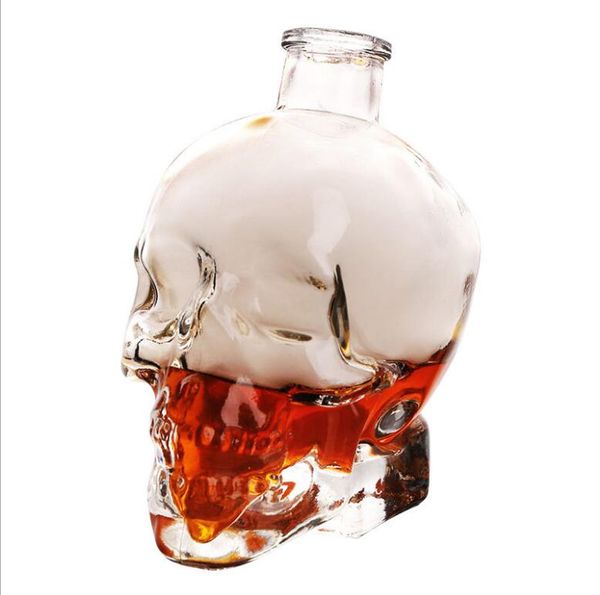 Bouteille tête de mort Gobelets Carafe créative Gobelet en verre à vin Bouteilles scellées pour vins auto-brassés Disponible en magasin