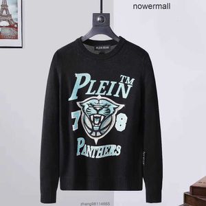 Skull Budge Plein Pulls Tricots Philipps Sweat Intarsia pp PP Hommes Ours Manches Longues Hommes Lettres Pulls Strass Unisexe Pull Hommes Ls Tops Knit Clo IGX4