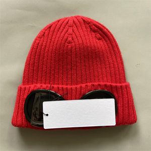 Skull cap goggle wintermuts hoeden ontwerpers dames geribde gebreide wol warm dikker twee glazen buiten motorkap de luxe eenvoudig warm houden hj02