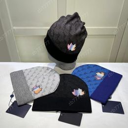 Skull Caps Designer hiver Bonnet tricoté hommes et femmes design de mode chapeaux en tricot hommes Bonnets Bonnet 12 styles