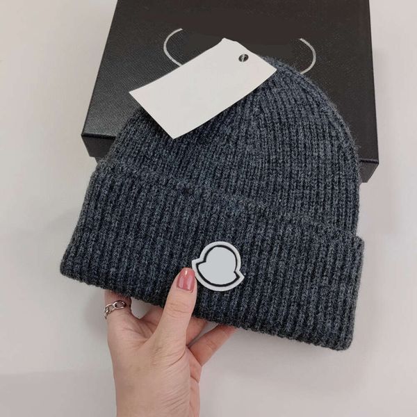 Gorros De Calavera Moda Gorro De Punto De Invierno MONCLR Gorra para Mujer para Hombre Gorro Cálido De Moda Italiano Moda para Hombre Gorros De Casqueta De Lana Elástica para Hombres Y Mujeres