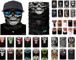 Skull Design Multi Function Bandana Ski Sport Motorcycle Biker Scarf Face Masks Outdoor Facial Mask Headband Neck Gaiter9756801
