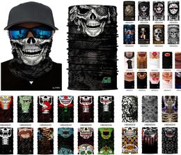 Crâne Conception Multi Fonction Bandana Ski Sport Moto Biker Écharpe Masques Visage Masque Facial En Plein Air Bandeau Cou Gaiter2538929