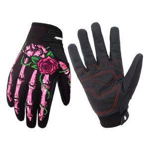 Crâne gants motos moto gants de gymnastique travail doigt complet motard garder au chaud écran tactile gants tactiques pour femmes hommes H1022