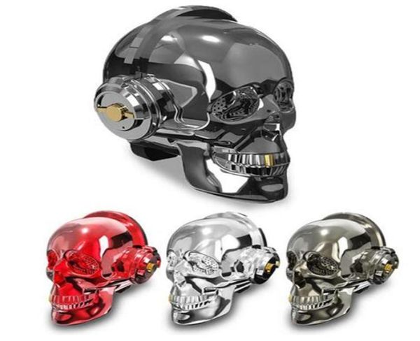 Skull Head Iluminación LED Altavoz Inalámbrico Bluetooth Bajo Reproductor de música estéreo Dazzle USB Altavoz Bluetooth inalámbrico portátil Hallowe1397832