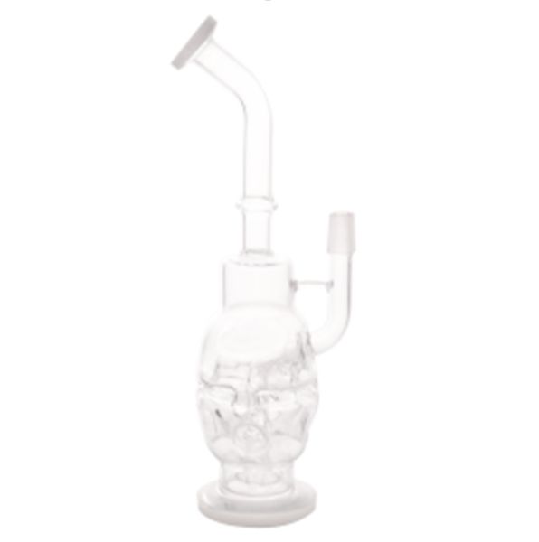 Cráneo Hookah Bubblers Aceite Dab Glass Recycler Bongs Tubos de tabaco Filtro Fumar Cera Accesorios para tubos de agua