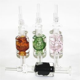 Crâne liquide glycérine huile de refroidissement à l'intérieur de narguilé fumer des tuyaux bong avec des pointes de quartz Dab paille huile plates-formes de conduite d'eau en silicone bongs