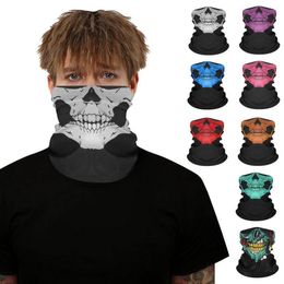 Skull Mask Outdoor Sports Ski Bike Motorfiets sjaals Bandana Dust proof Soft Ademvolle gezichtsmaskers Outdoor Daily Beschermende SN4695