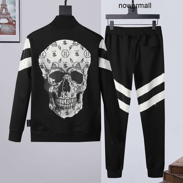 SKULL Sets BEAR Hommes HOODIE JACKET PANTALON CRYSTAL Plein Survêtement Hommes Hoodies Survêtements Casual Jogger Vestes Pantalon Philipps Sporting Suit 741819 pp 886H