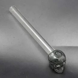 Br￻leur ￠ huile de forme de cr￢ne pour tuyaux de tuyaux pour tuyaux de tube en verre avec tube de 12 mm