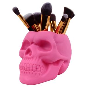 Crâne en forme de stylo porte-crayon maison bureau bureau maquillage fournitures organisateur accessoire accessoire 220819