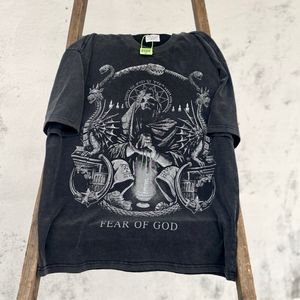 Crâne serpent imprimé grande taille T-shirts pour hommes rétro en détresse lavé à l'acide T-shirts en coton lourd homme Vintage surdimensionné T-shirt Streetwear T-shirt unisexe manches courtes