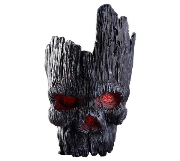 Skull Tree Men039S Flowerpot Flower Pot Planteur Action Figures Toy Tree Man Cool Modèle Jouet stylo Conteneur Y2007095678389