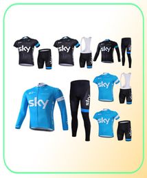 Sky Black Blue Long Long Sleeve Riding Suit Men039S Zomer fietsen Mountain Bike Jacket Long Shorts9162955