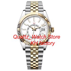 SKY dhgate luxe automatische mechanische herenhorloges 42 mm roestvrijstalen horloge gouden horloges superlichtgevend horloge saffierglas horloges kerstcadeau