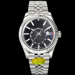 Sky Dweller M326934-0004 AAAAA 5A Qualité 1: 1 Superclone Watches 42 mm Verre Sapphire avec Boîte verte d'origine Automatique mécanique 9001 Mouvement