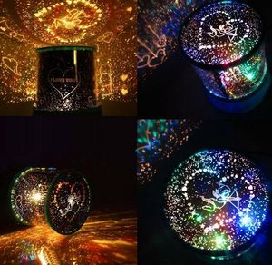 Projecteur de ciel allume la musique tournante LED étoile projecteur irakien veilleuse colorée lampe de sommeil cadeaux créatifs + ligne USB