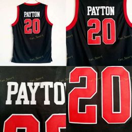 Skyline Gary 20 Payton High School Jersey Men Black for Sport Fans Payton Basketball Jerseys Breathable Uniform Factory directement en gros