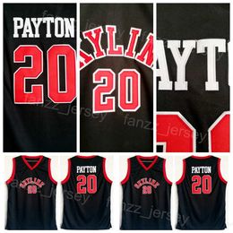 Skyline High School Gary Payton Jerseys 20 Basketball College Team Kleur Zwart voor Sportfans University Ademend Pure Cotton Embroidery Shirt Men NCAA