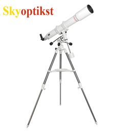 Skyoptikst 102EQ 102/1000 f/10 Telescopio astronómico EQ3 Profisional Stargazing Photografía Deep Space Refractor telescop