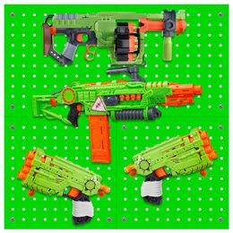 Skywin Peg Board Storage - Soporte colgante compatible con todos los Blasters Nerf Gun Rack Organizador para organización de pared (verde)