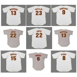 SL 1987 Throwback Padres Benito Santiago Baseball Jerseys San Diego Fernando Tatis Jr.Manny Hado Juan Soto Steve Garvey