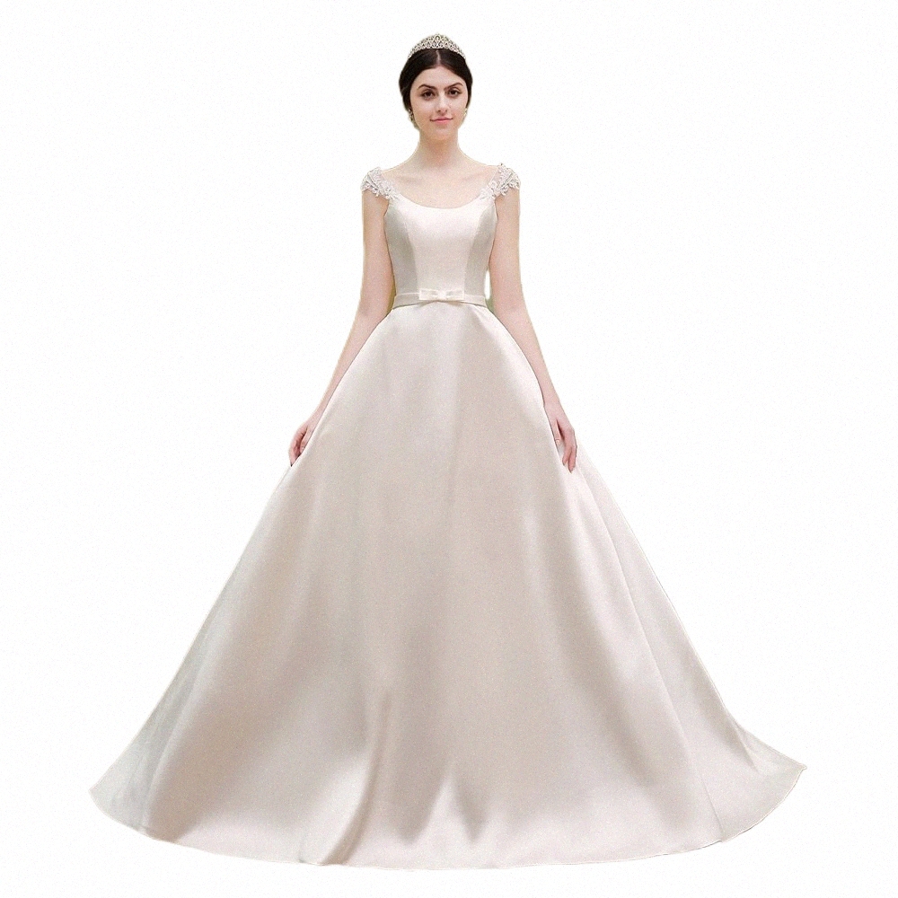 SL-53 Princ Pearls FRS Belt Bow Bridal Gowns Corset Billiga Wedding Dr Made in China L5CA#