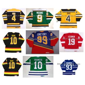 Sl CCM Bobby Orr Bruins Hockey Jersey Stars Mike Modano Dino Ciccarelli Gordie Howe Steve Yzerman Red Wings Pavel Bure Wendel Clark Doug