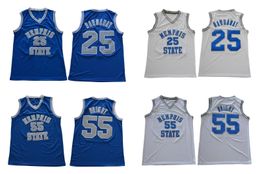 SL Penny Hardaway Lorenzen Wright State Tiger College Basketball Jersey Blue Blue Size S-XXL
