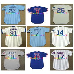 Sl Throwback Andre Dawson Cooperstown Baseball Jerseys Billy Williams Maddux Buckner Ryne Sandberg Bobby Murcer Kessinger Ernie Banks Ferguson