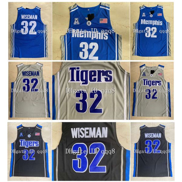 SL TOP Quality James Wiseman Jersey Memphi Tigers High School Movie College Basketball Jerseys Green Sport Shirt S xxl