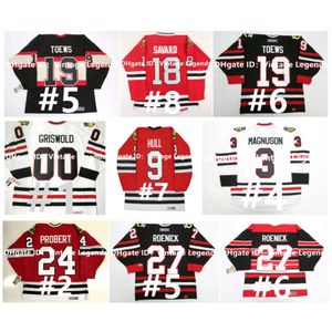 SL vintage CCM Hockey Jerseys Bob Probert Chris Chelios Stan Keith Magnuson Pilote Ed Belfour Bobby Hull Jeremy Roenick Dominik Hasek Savard