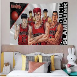 Slam dunk japonais mur anime tapisserie suspendu tarot hippie mur tapis dort