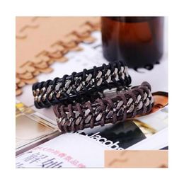 Slap Snap armbanden Fashion Male Student Bracelet European and American First Jewelry Simple Cha GSFB410 Mix Order 20 stuks veel DHVSR